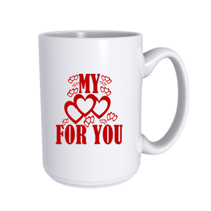 MY HEART FOR YOU MUG | LOVE SAYING MUGS SET_VALENTINE'S DAY BEST GIFTS