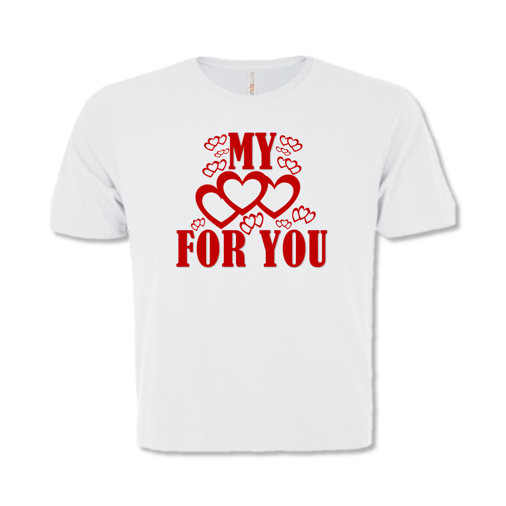 MY HEART FOR YOU GRAPHIC T-SHIRT | MEN'S VALENTINE GIFTS | STOP DESIGN PRINT