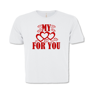 Open image in slideshow, MY HEART FOR YOU GRAPHIC T-SHIRT | MEN&#39;S VALENTINE GIFTS | STOP DESIGN PRINT
