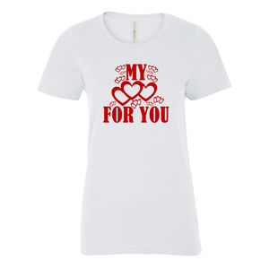 Open image in slideshow, MY HEART FOR YOU GRAPHIC T-SHIRT | VALENTINE&#39;S DAY GIFTS | STOP DESIGN PRINT

