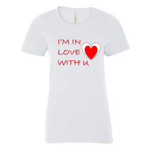 Open image in slideshow, I&#39;M IN LOVE WITH YOU GRAPHIC T-SHIRT | VALENTINE&#39;S DAY GIFTS | STOP DESIGN PRINT
