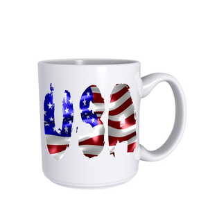 Open image in slideshow, USA FLAG MUG | BEST US PATRIOT CUSTOM DESIGNED MUGS |STOP DESIGN PRINT
