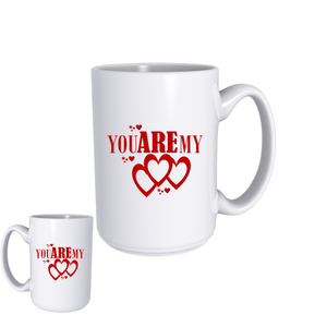 YOU ARE MY HEART GRAPHIC MUG | VALENTINE'S DAY GIFTS | STOP DESIGN PRINT