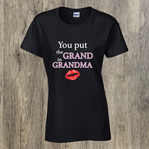 Grand in Grandma design print on T-Shirt - Stop Design Print