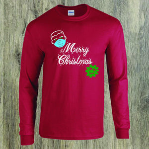 Merry Christmas design print on Long Sleeve T-Shirt - Stop Design Print