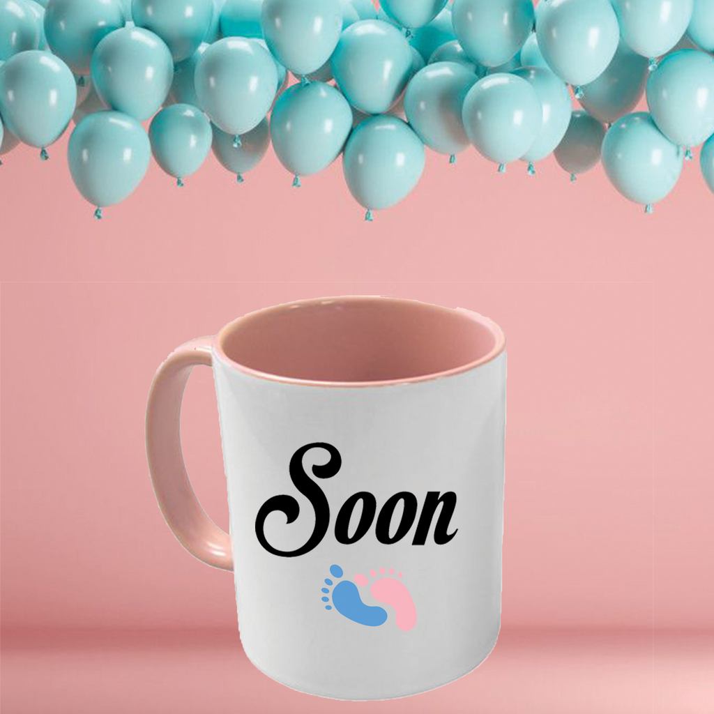Soon To Be Born design print on Mug - Stop Design Print